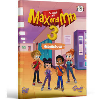 Max und Mia 3 - Lehrbuch + Mein Portfolio + Arbeitsbuch (3 Kitap)