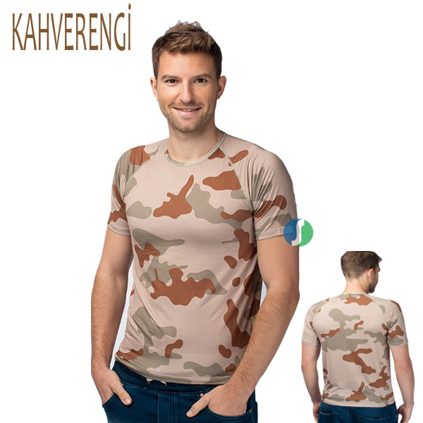 Micro Hzt 18 025 Brown/k.rengi Tshirt  M