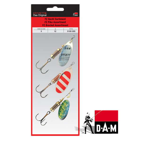 Dam 5100005 Effzett Pike turna 3lü Döner Kaşık Set 12 Gr