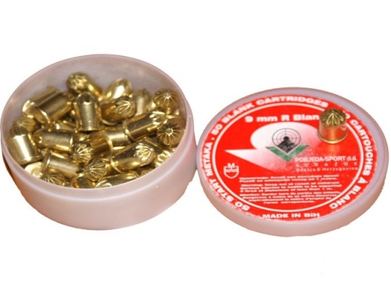 Kuru Sıkı Ses Mermisi Pobjeda sport 9mm Sarı 380R