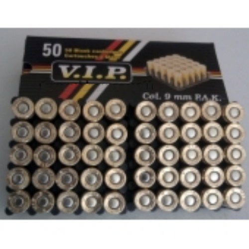 Kuru Sıkı Ses Mermisi V.I.P. 9mm Sarı