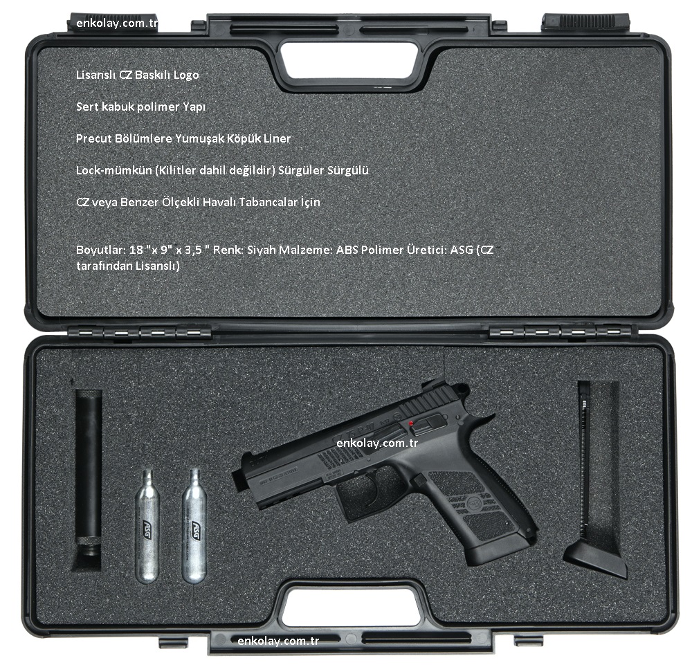PLASTİK TABANCA KUTUSU,SİYAH, Dan Wesson 17365