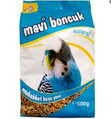 Mavi Boncuk Natural Muhabbet Kuşu Yemi 500 Gr