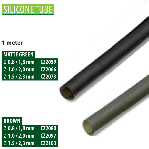 Cz 2059 Silicon Tube 0,8/1,8 Mm (1 M) Matte Green