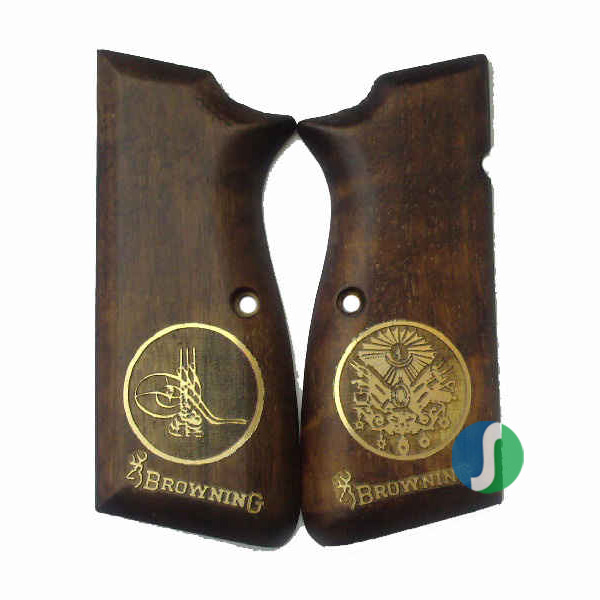 Kabze Browning 14'lü Ahşap İşlemeli
