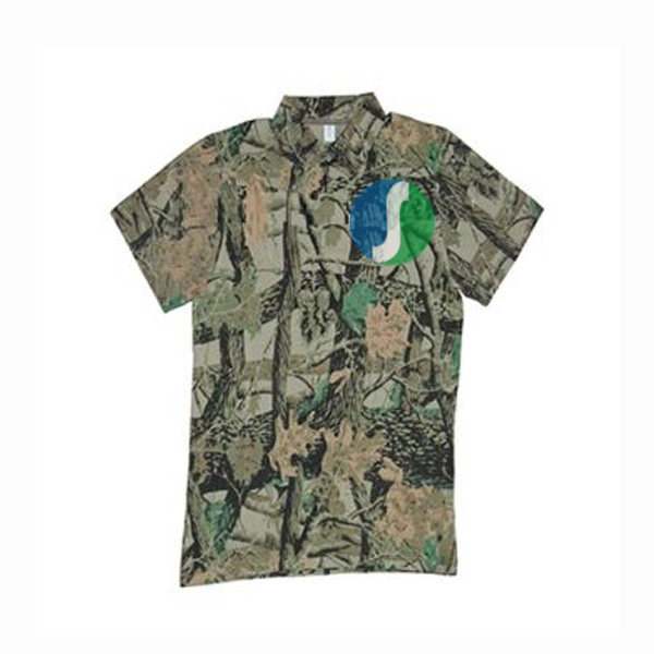 V yaka Orman Desen T Shirt Sts 7 L