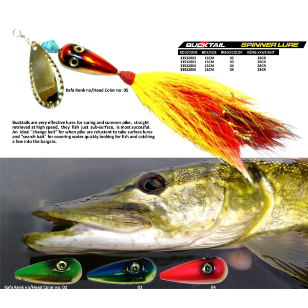 33532802 Buck Tail Spinner Lure 28gr Renk 2