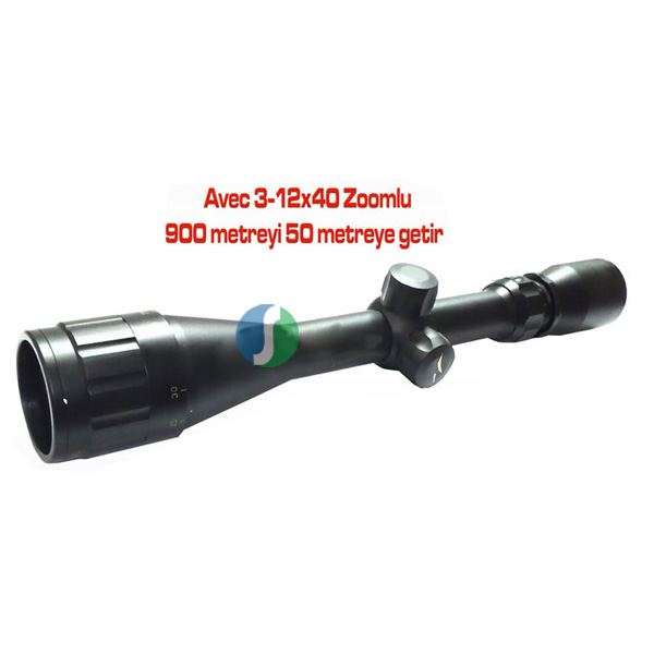 Trekker 3 12*40 Zoomlu Tüfek Dürbünü Model T 31240 Wa