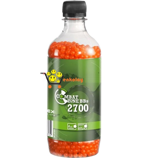 Combat Zone BBs Plastik Bilye Turuncu 6mm/0,12 gr 1/2700