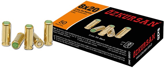 Kuru Sıkı Ses Mermisi Özkursan 8mm Sarı 3462
