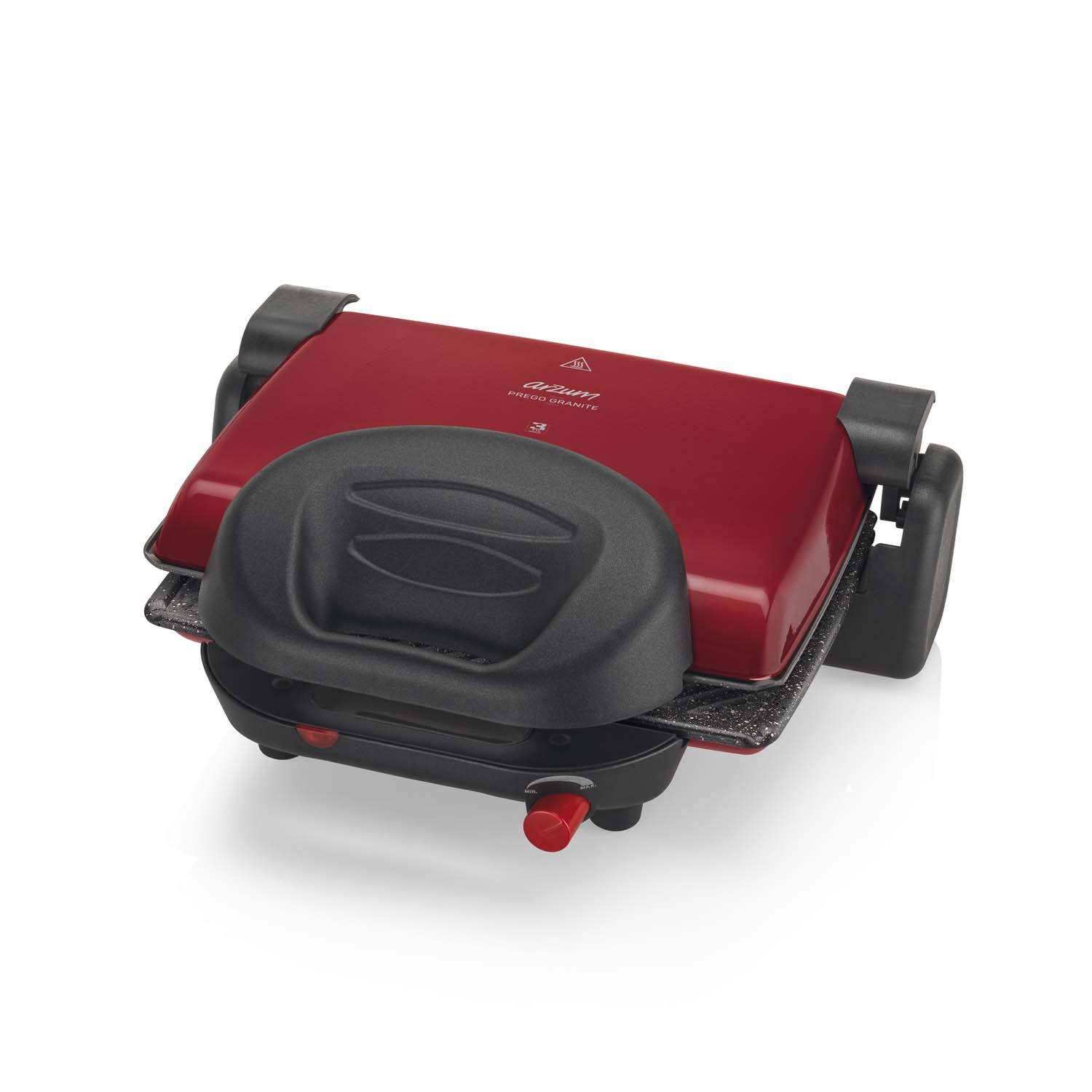 AR2012 Arzum Prego Granite Izgara ve Tost Makinesi KIRMIZI