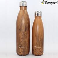 Png 1075w 0,75 Lt Ahşap Şişe Termos