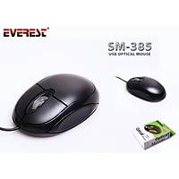 SM-385 / EVEREST SM-385 USB Siyah Optik Mouse