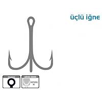 Üçlü 3551 Galvaniz İğne No:6 (100 Lü)
