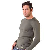 Micro Uzun Kollu Tshirt 001 Kum XL