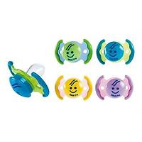 BEBEDOR No.1 Desenli Kapakl� Silikon Simetrik U�lu Emzik 0-3Ay