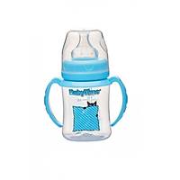 Baby Time Silikon U�lu Geni� A��z Kulplu Biberon - 150ml