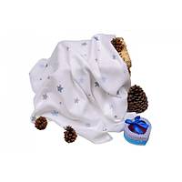 Sema Baby �ok Ama�l� M�slin �rt� 100x80 cm - Mavi Y�ld�z 8682476853131
