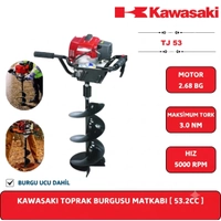 Kawasaki TJ53E �ift Helezonlu Toprak Burgu Makinas� 200 mm