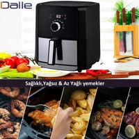 Dalle XL 5.5 lt Ya�s�z Frit�z/Airfryer 1700 Watt