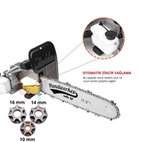 Otomatik Ya�lamal� Avu� Ta�lama Zincirli Testere Aparat� 10-14-16 mm