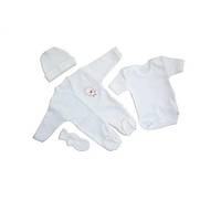 Sema Bebe 4 l� Premature Tulumlu Set - Beyaz