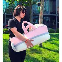 Sema Baby Portbebe Yenido�an Bebek Yata�� - Ekru/Pembe