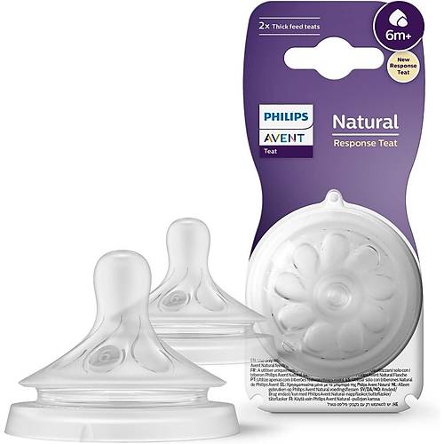 Philips Avent Natural Response 2'li Biberon Emzi�i, 6 Numara, 6 Ay+