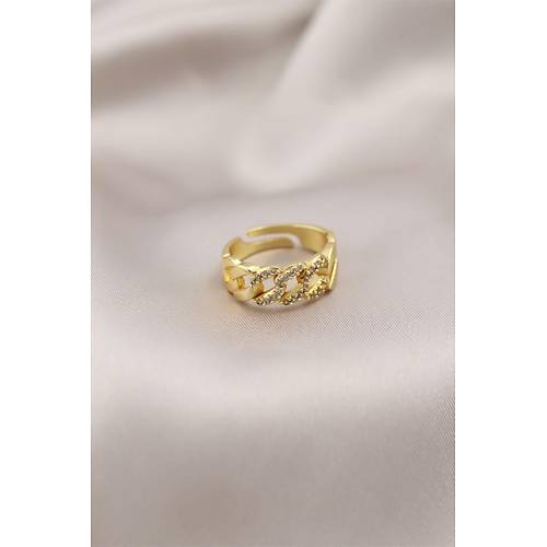 Gold Renk Metal Zincir Model Tal Kadn Yzk
