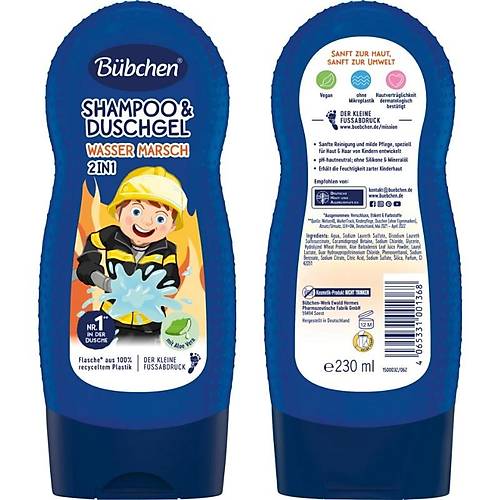 B�bchen �ocuk �ampuan&Du� Jeli 2 in 1 Wasser Marsch 230 ml