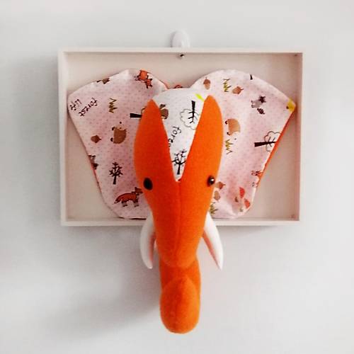 Comfymax Pupayart �ocuk Odas� Duvar S�s� - Turuncu Fil