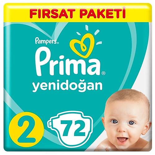 Prima Bebek Bezi Aktif Bebek 2 Beden 72 Adet F�rsat Paketi