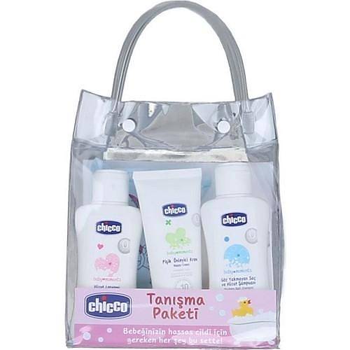 Chicco 5 Par�a Tan��ma Seti �effaf �antal� - Pembe