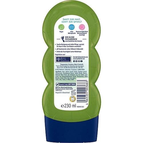 B�bchen �ocuk �ampuan&Du� Jeli 2 in 1 Pokemon Bulbasaur 230 ml
