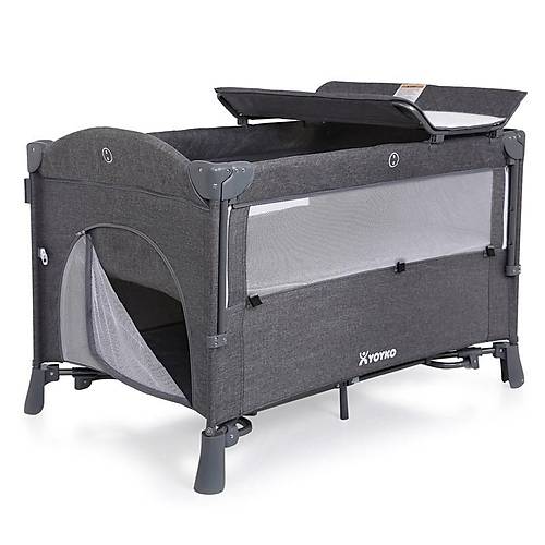 Yoyko Exclusive Comfort 8 in 1 Anne Yan� Park Yatak Oyun Park� 70x110 - Gri