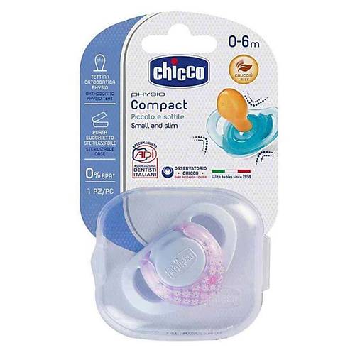 Chicco Physio Compact Kau�uk Tekli Emzik 0-6 Ay K�z