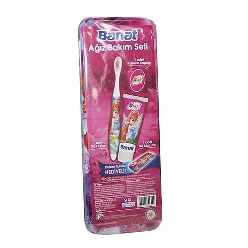 Banat Winx Club A��z Bak�m Seti Kalem Kutusu Hediyeli