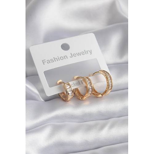 Pirin Gold Renk Zirkon Tal Halka Model Kadn Kpe