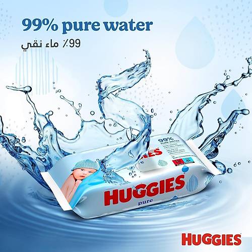 Huggies Pure Yenido�an Hassas Islak Havlu 72 Yaprak