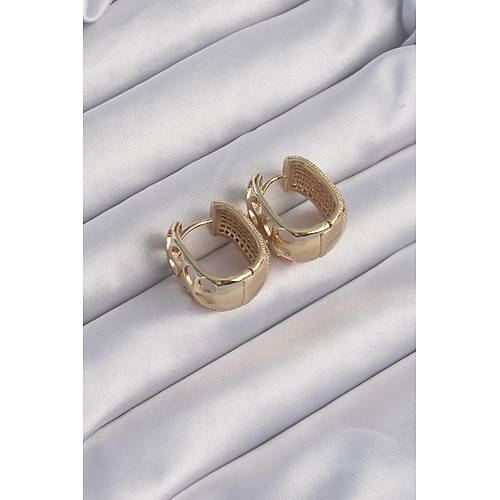 Pirin Gold Renk Zirkon Tal Minimal Halka Kpe