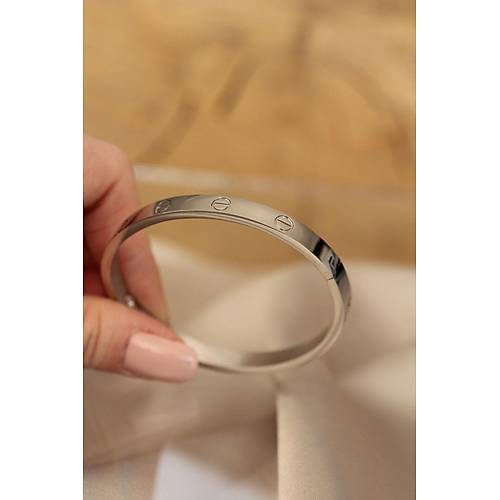 316L elik Silver Renk Bilezik
