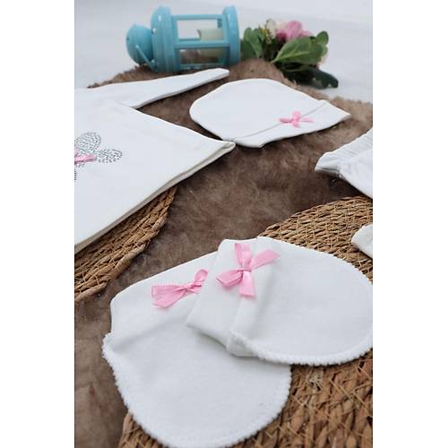 Sema Baby 5 Par�a Hastane ��k��� Z�b�n Seti 0-3 Ay - Pink Butterfly
