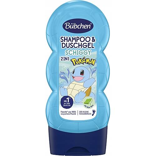 B�bchen �ocuk �ampuan&Du� Jeli 2 in 1 Pokemon Schiggy 230 ml