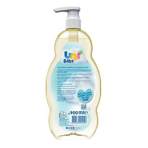 Uni Baby Bebek Sa� Ve V�cut �ampuan� 900 ml