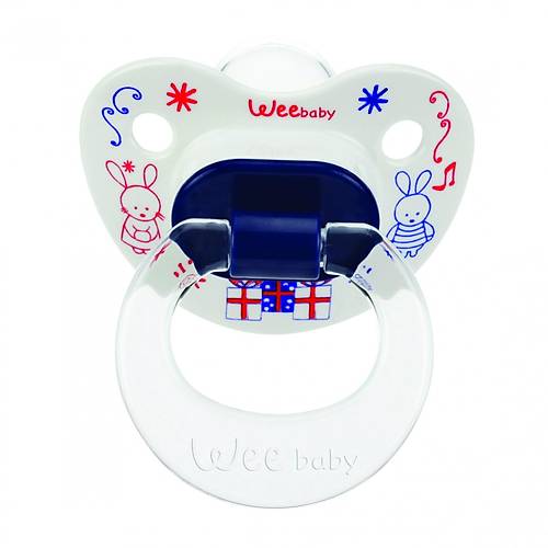 Wee Baby Silikon Desenli Damakl� Emzik No:1(Ask�l�)