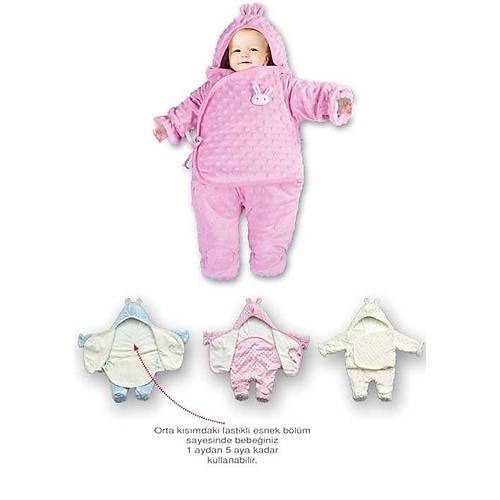 Sevi Bebe Ayakl� Kundak Battaniye Unisex Desenli