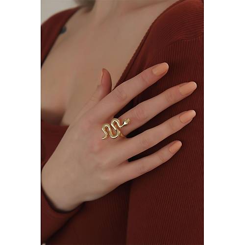 Ayarlanabilir Gold Renk Ylan Yzk