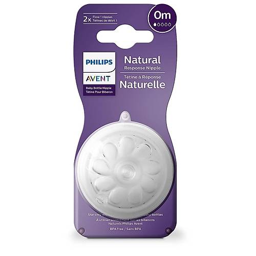 Philips Avent Natural Response 2'li Biberon Emzi�i, 1 Numara, 0 Ay+