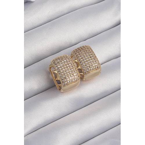 Pirin Gold Renk Zirkon Tal Minimal Halka Kpe
