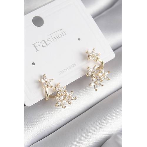 Pirin Gold Renk Zirkon Tal iek Tasarm Kadn Kpe